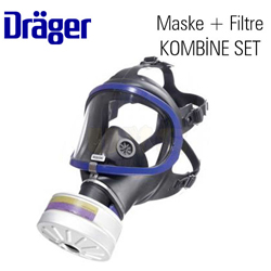 Drager X-plore 6300 Tam Yüz Maske Filtre Dahil